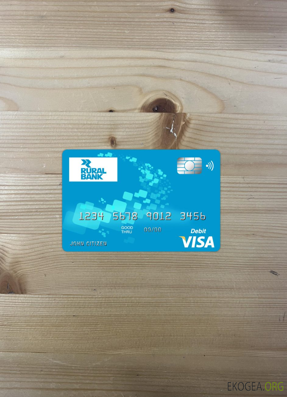 Photolook de la carte visa de la banque rurale d'Australie